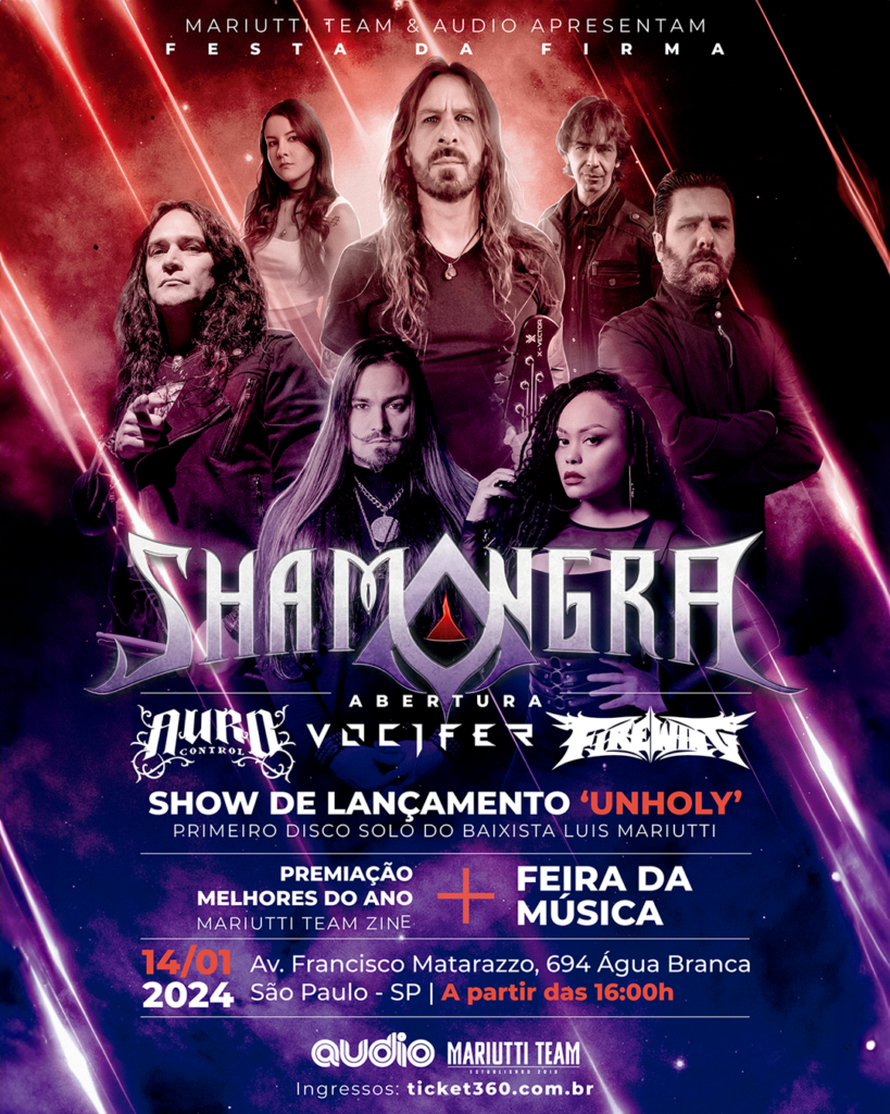 Shamangra Celebra Trajet Ria De Shaman E Angra Em Evento Luis E