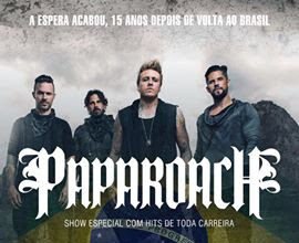 Papa Roach: confirmado duas apresentações no Brasil