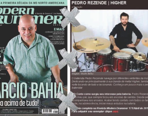 Higher: entrevista com Pedro Rezende na nova edição da Modern Drummer