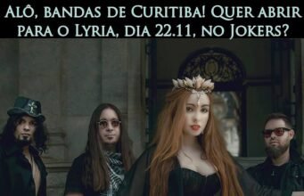 Lyria convida bandas para abertura de show em Curitiba