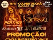 Colher de Chá: promoção de ingressos para Nortunall & Mike Portnoy encerra hoje (13/11) a meia noite