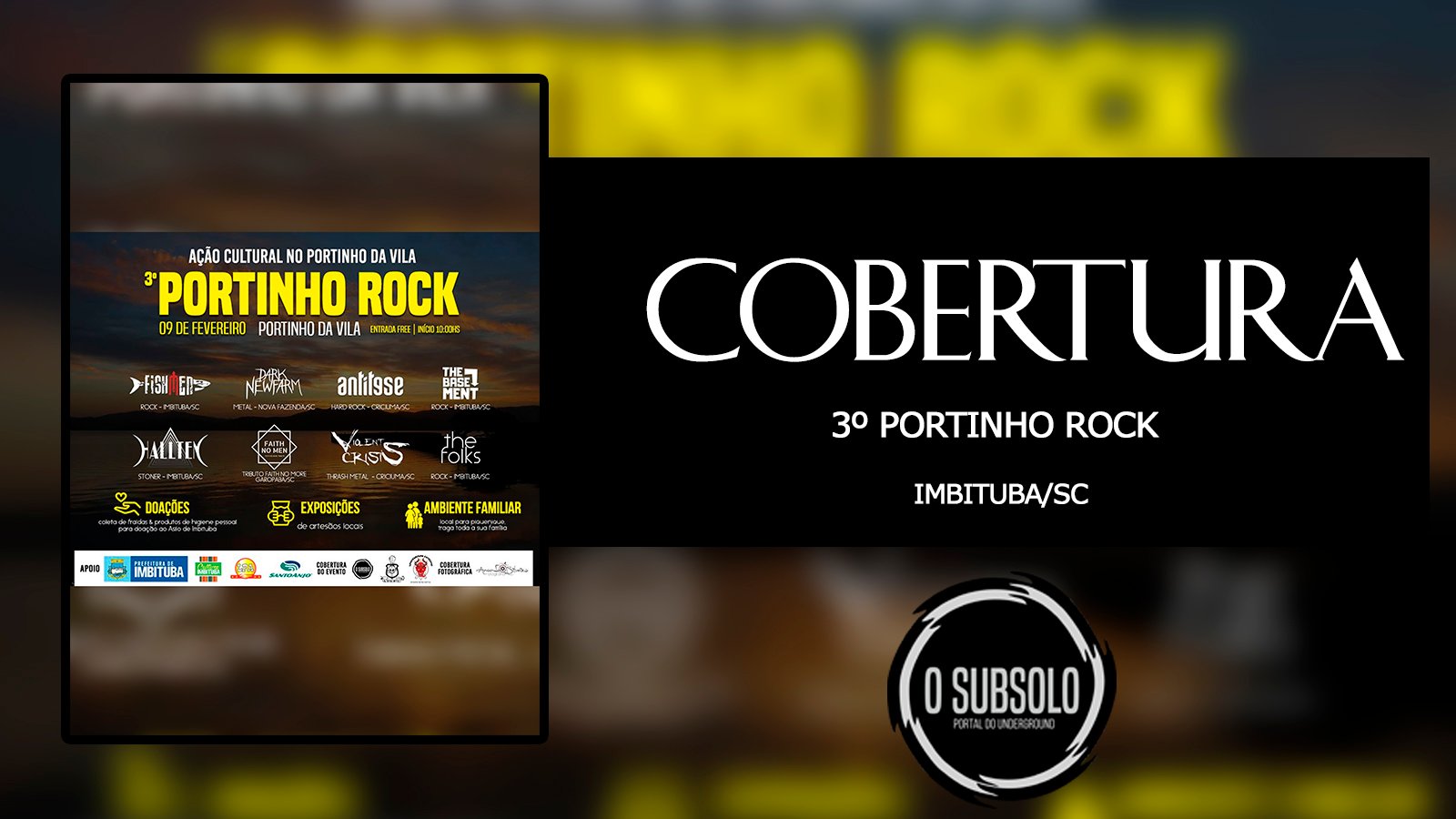 O SUBSOLO | COBERTURA | 3º PORTINHO ROCK