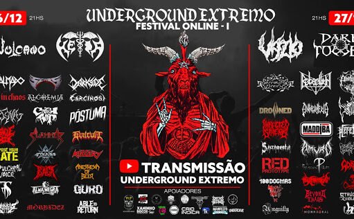 Underground Extremo divulga oficialmente seu lineup completo para seu primeiro festival online