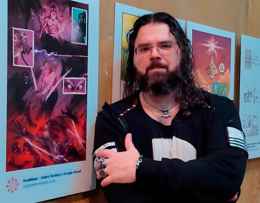 Mostra Traços Curitibanos na Gibiteca valoriza artistas ligados ao Metal
