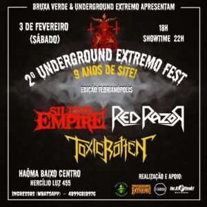 Em parceria com a produtora Bruxa Verde, Underground Extremo realiza segunda edição de festival