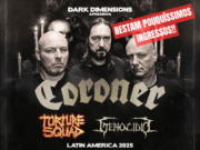 Coroner desembarca no Brasil para um show histórico em celebração de 40 anos de carreira!