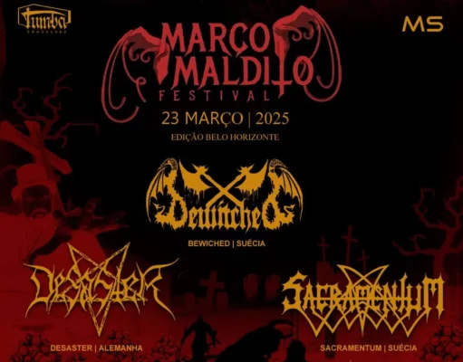 Belo Horizonte receberá lendas do Metal Extremo no Março Maldito Festival