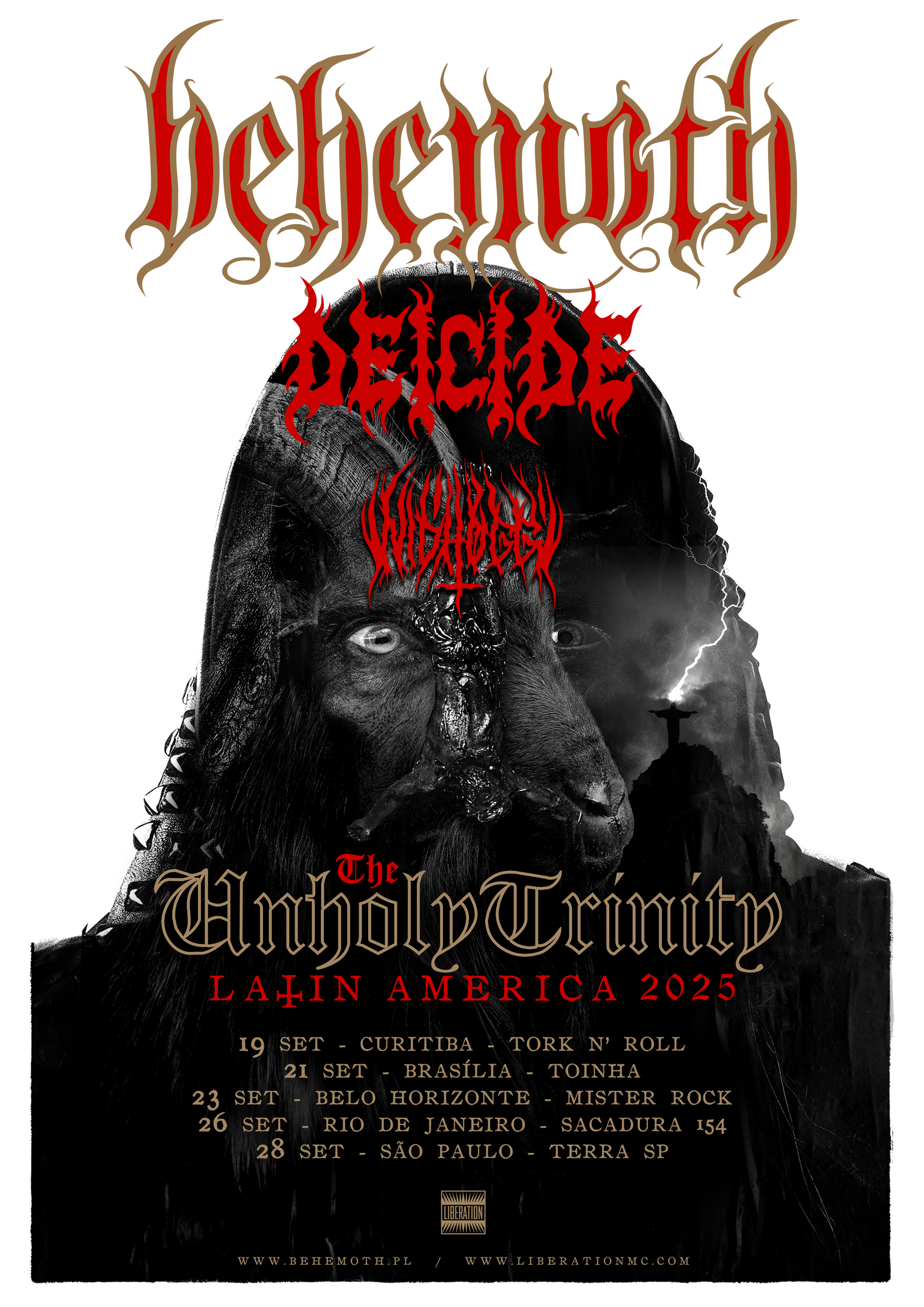 Behemoth lidera turnê apocalíptica pela América Latina com Deicide e Nidhogg