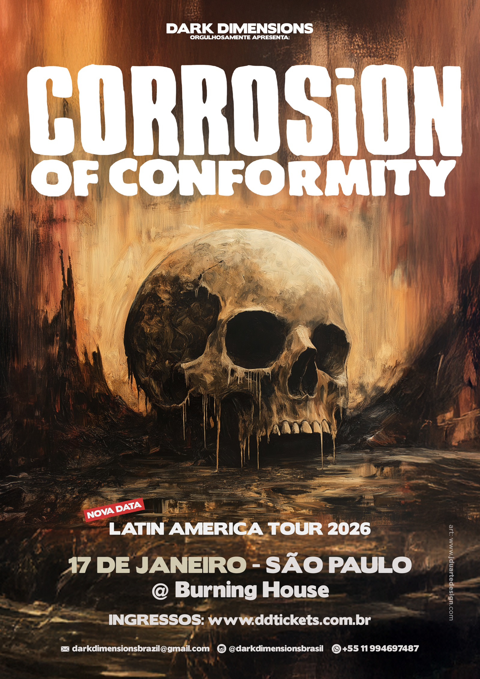 Corrosion of Conformity reagenda show para janeiro de 2026