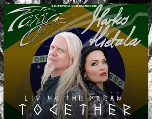 Tarja e Marko Hietala retornam ao Brasil em 2025 com a “Living the Dream Together Tour”