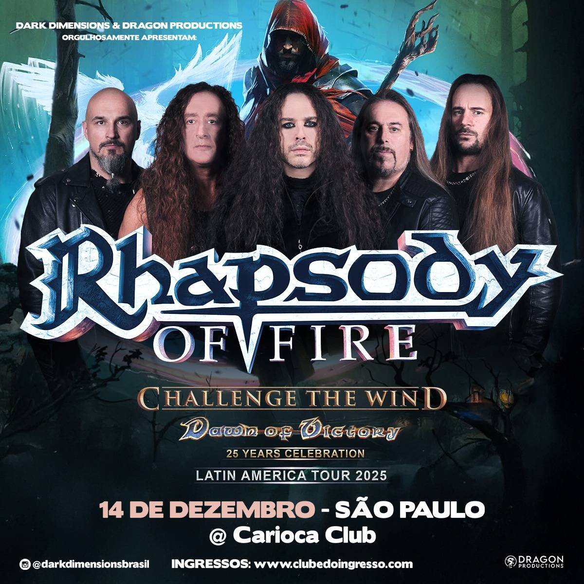 Rhapsody of Fire confirma shows no Brasil para 2025