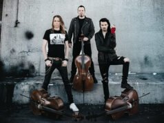 Apocalyptica, grupo finlandês que une violoncelos e metal, se apresenta em Curitiba